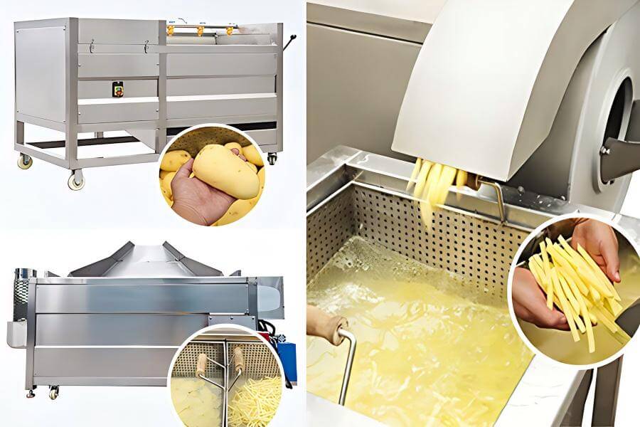 Batch Type Small French Fries Production Line