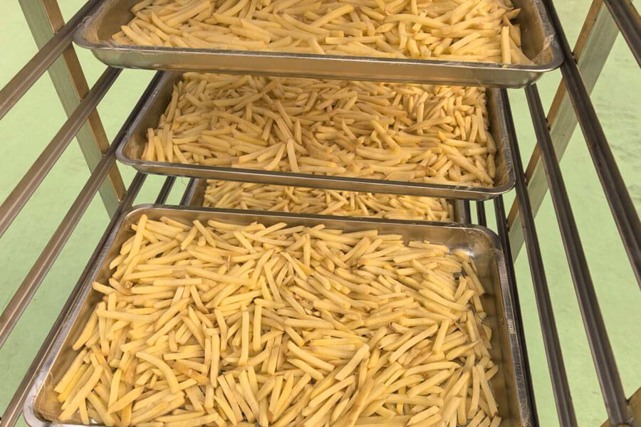 Batch Blast Freezers for frozen french fries production lines